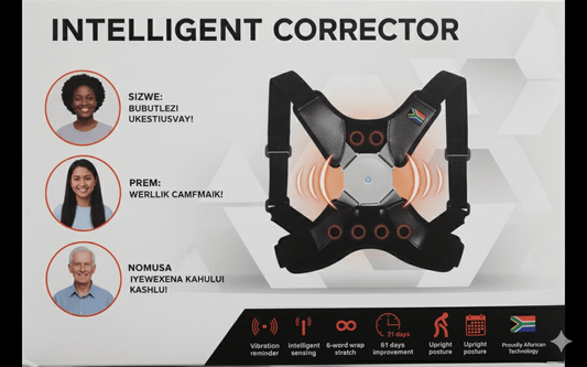 Smart Posture Corrector South Africa | Vibration Reminder & Back Support Brace - Behenman